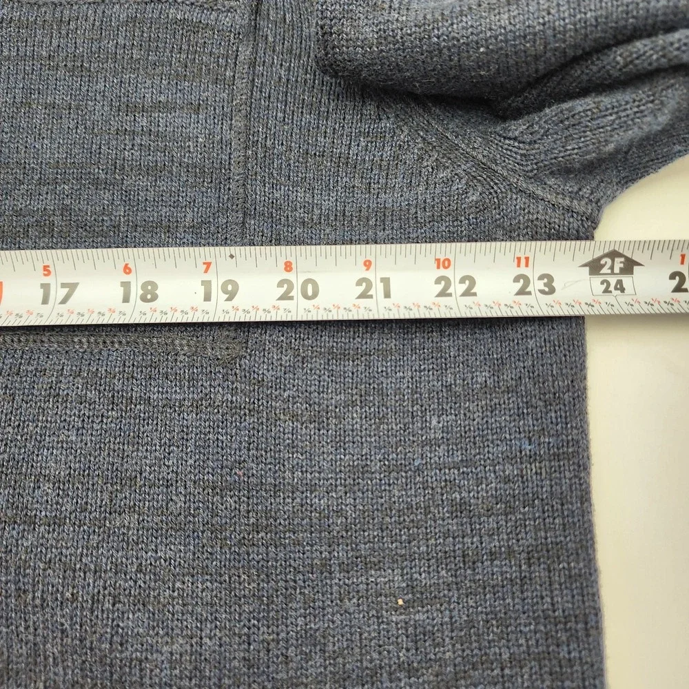 Banana Republic Navy Black Full Zip Button Mock Neck Sweater‎ Jacket Size XL